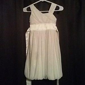 Girls dress, white size 10